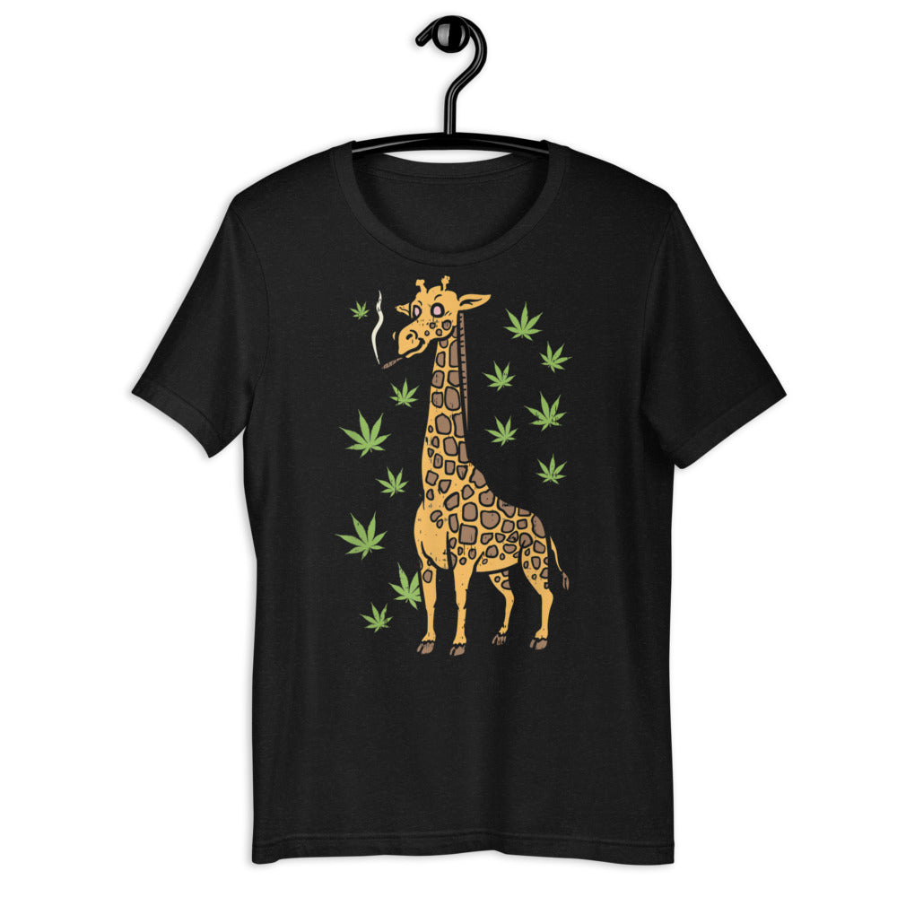 Giraffe Smoking Weed / Short-Sleeve Unisex T-Shirt