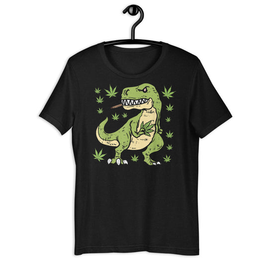Dinosaur Smoking Weed / Short-Sleeve Unisex T-Shirt