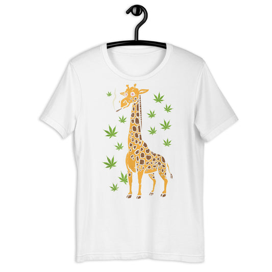 Giraffe Smoking Weed / Short-Sleeve Unisex T-Shirt