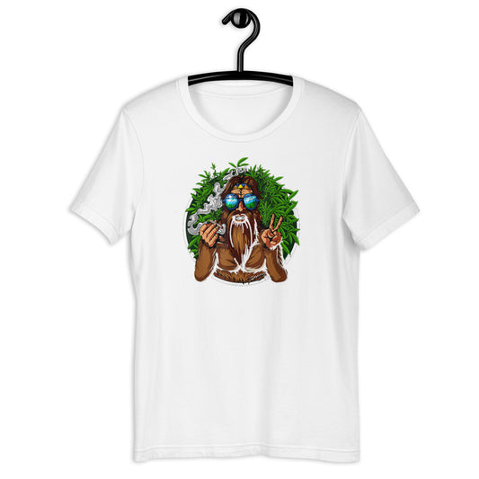 Bigfoot smoking weed  / Short-Sleeve Unisex T-Shirt