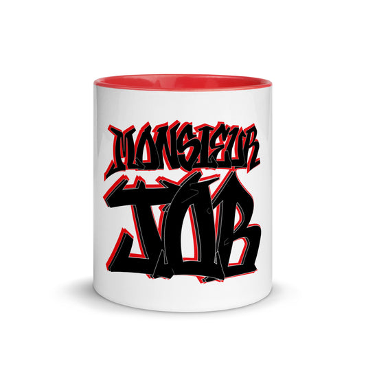 Monsieur Job Mug with Red Color Inside